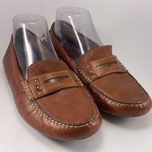 Johnston & Murphy Driving Loafers Brown/Tan Shoes (78-10623) Women's Size 10